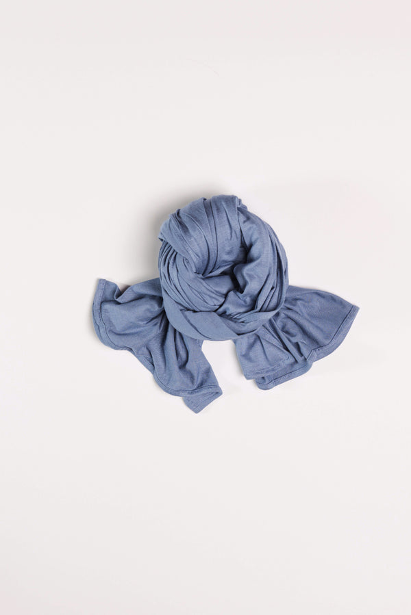 Denim Blue Jersey Wrap HijaaB