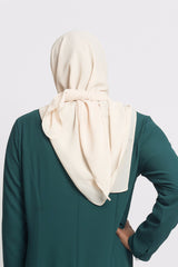 Vanilla Beige Square Hijab