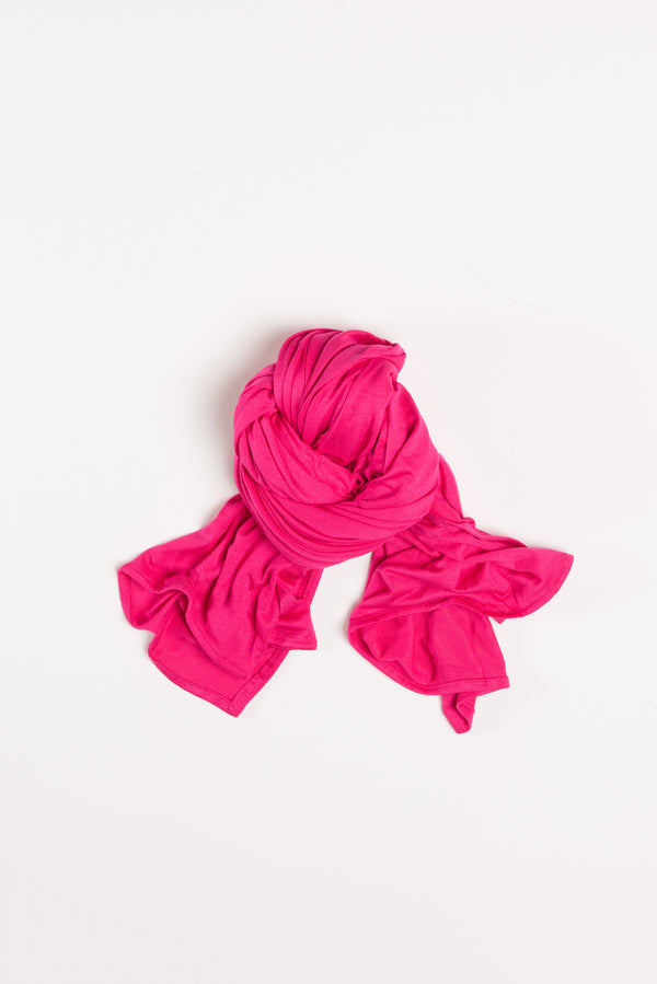 Hot Pink Jersey Wrap HijaaB