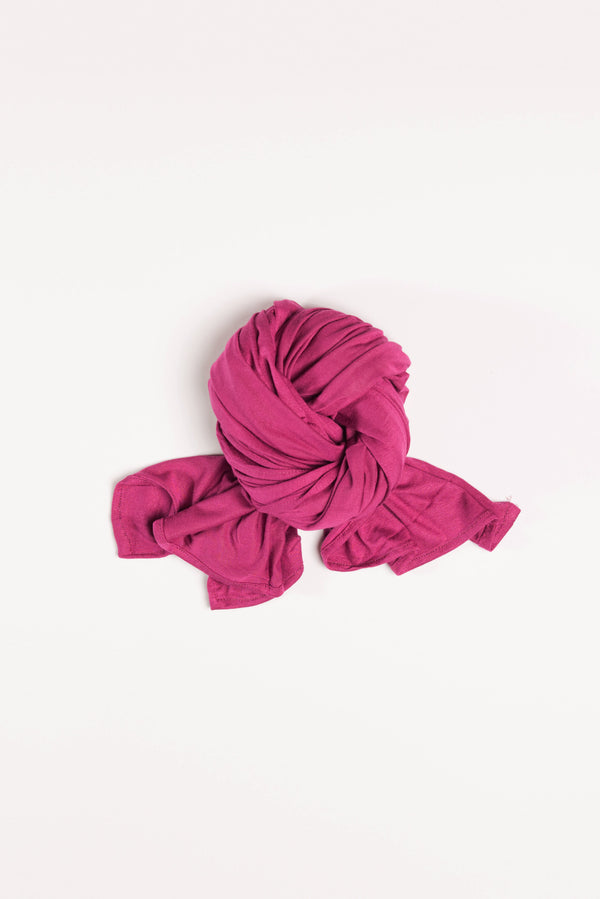 Fuschia Jersey Wrap HijaaB