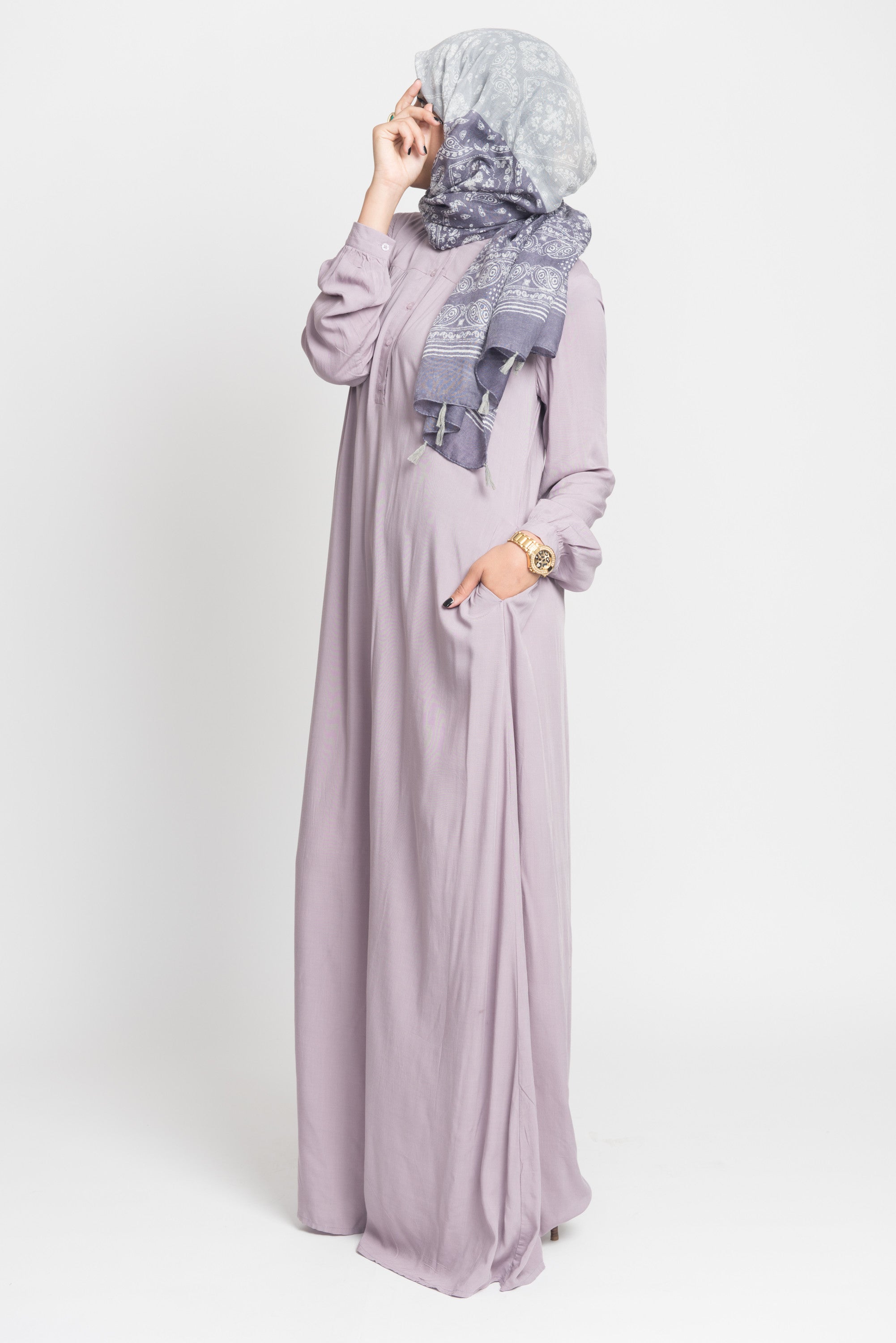 Lavender Bandana Wrap Hijab