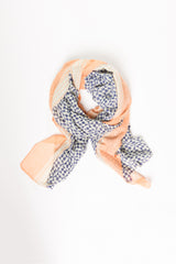 Navy and Peach Geo Wrap Hijab