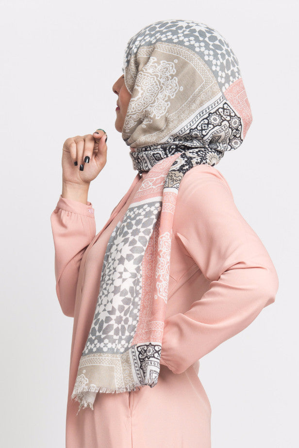 Tea Pink Moroccan Wrap Hijab
