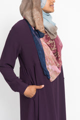 Purple Paisley Ombre Wrap Hijab