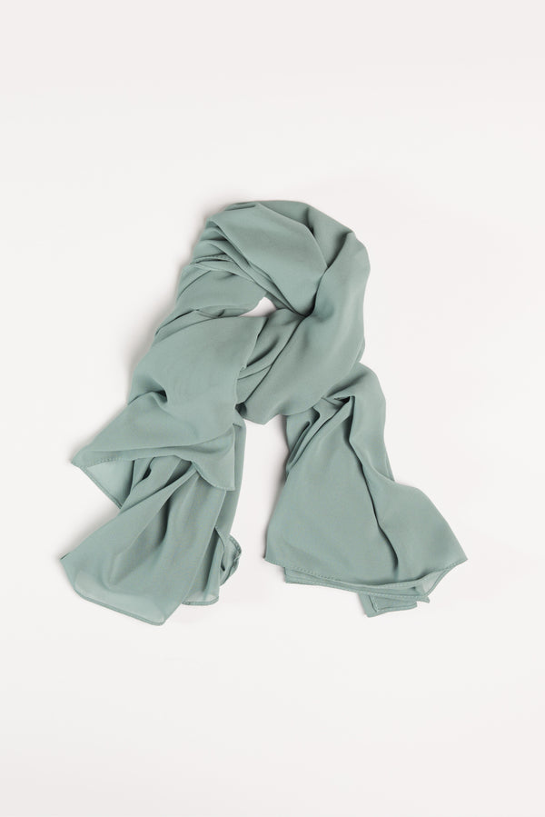 Sea Mist Chiffon Georgette Hijab